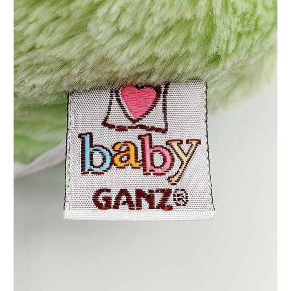 Baby Ganz Bear Plush with Rattle Chocolate Chip Bear Mint Green Brown 13" BG2232 - Picture 4 of 4